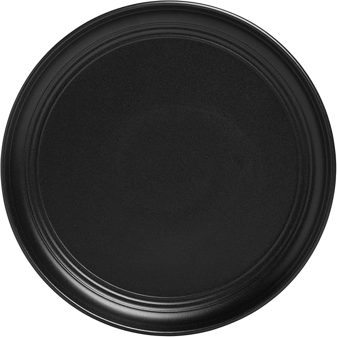 10 Strawberry Street Double Line 16 Piece Dinnerware Set, Matte Black